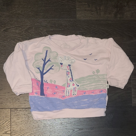 🛍Charming Pink Giraffe Kids Sweatshirt - Picture 1 of 5